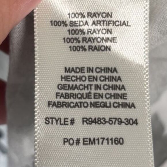 Cloth & Stone Anthropologie Womens Blouse Size XS Lightweight Sheer Boho Florals - Picture 9 of 14